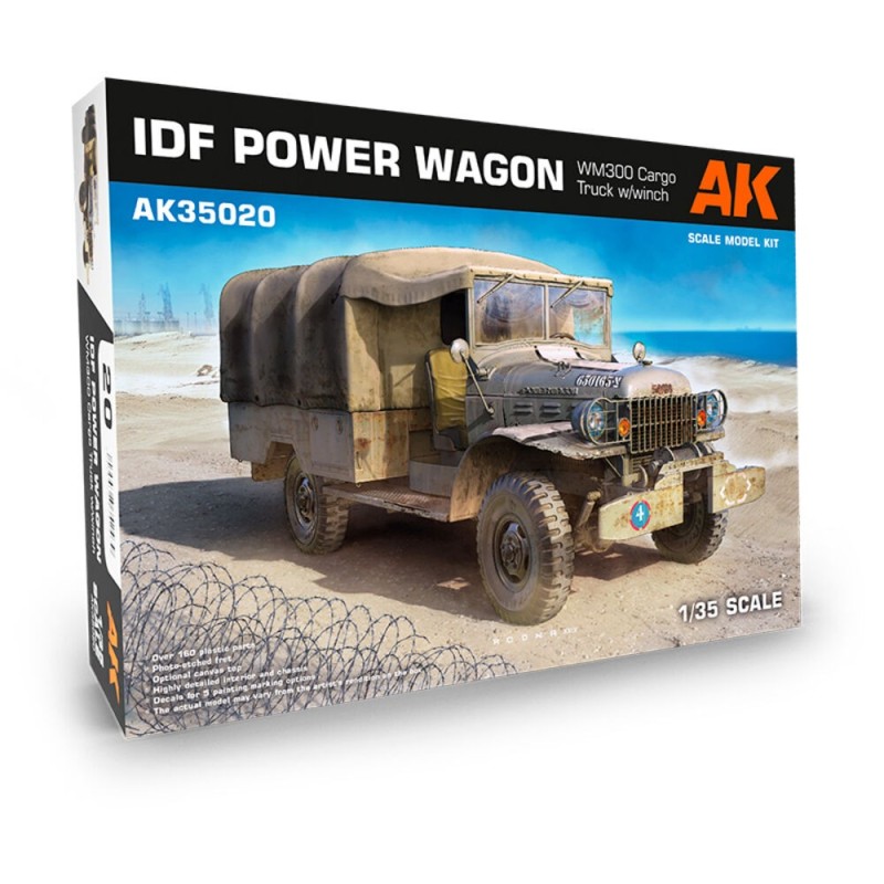 AK - Kit de modélisme : IDF Power Wagon WM300 w/winch 1/35