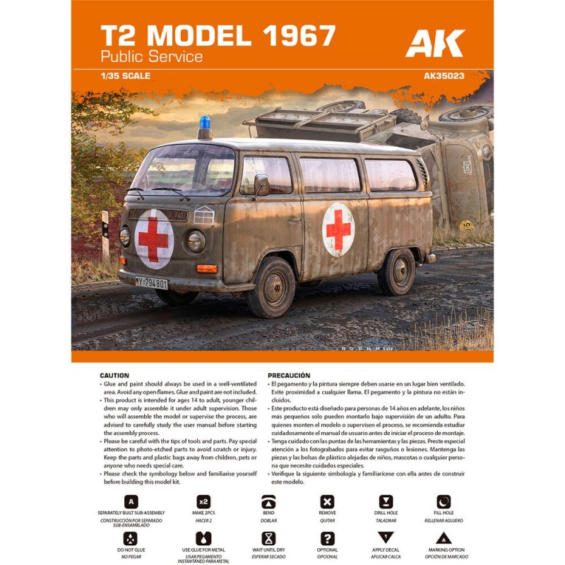  AK - Kit de modélisme : T2 Model 1967 Public Service