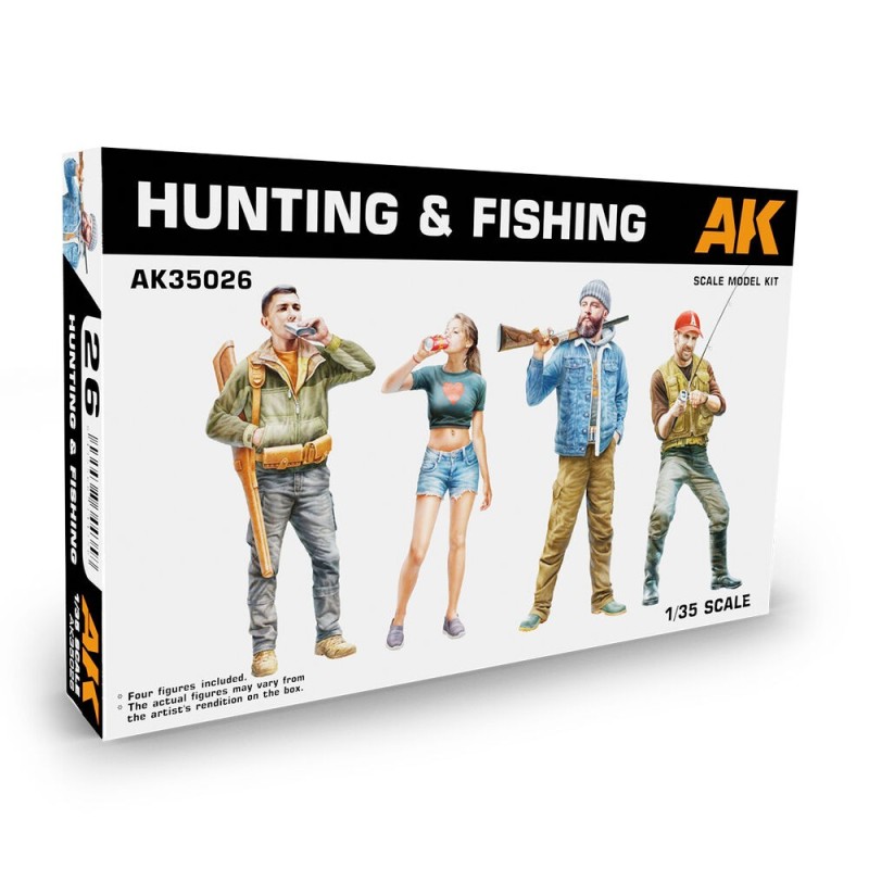 AK - Kit de modélisme : Hunting & Fishing 1/35 Scale