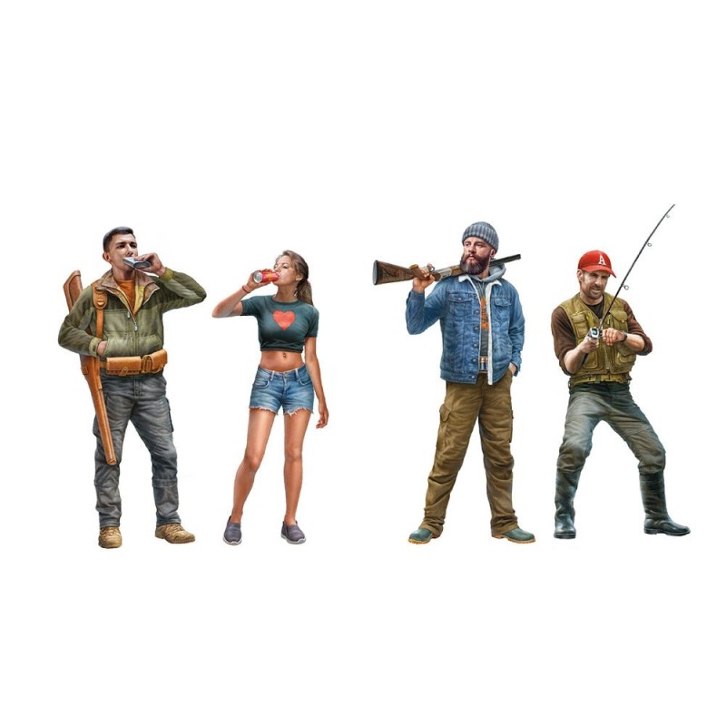  AK - Kit de modélisme : Hunting & Fishing 1/35 Scale