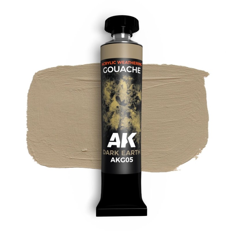 AK - Dark Earth - AK Gouache - 20 ml