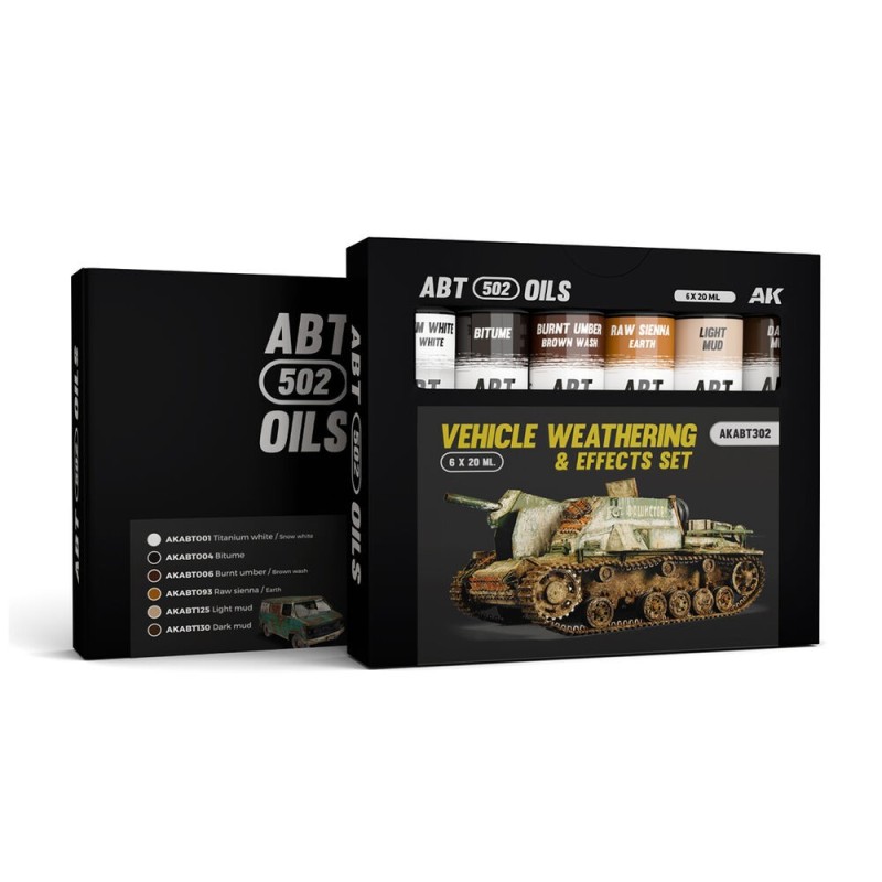 AK - Vehicle Weathering & Effects - Abt 502 Oils