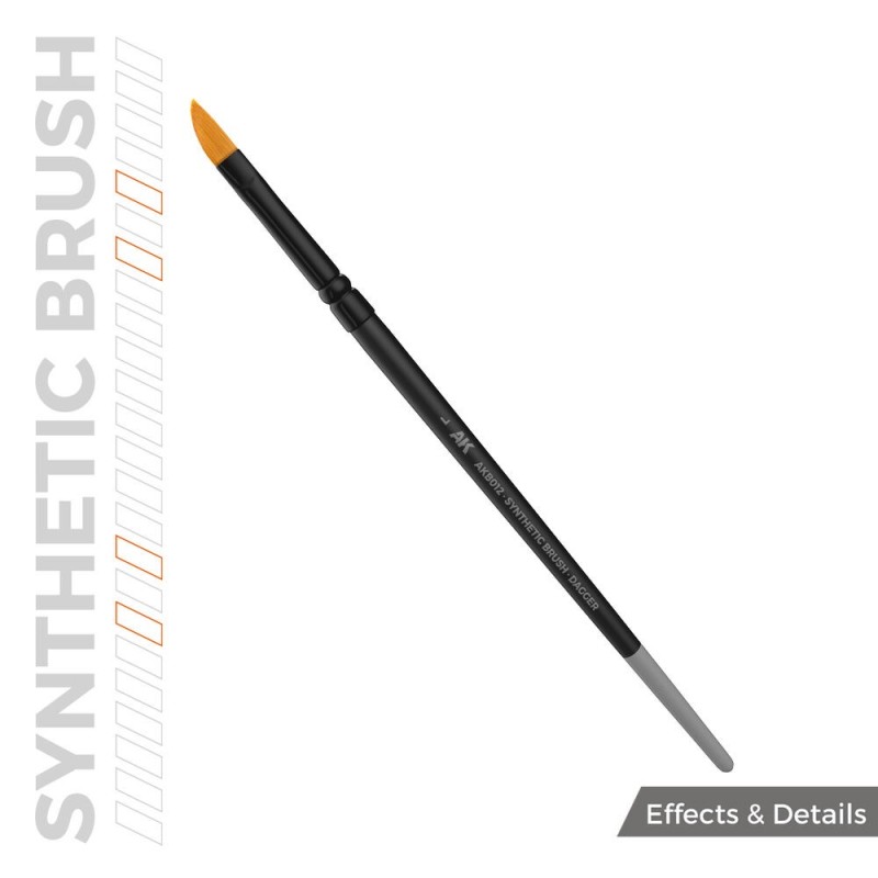  AK - AK Synthetic Brush - Dagger L