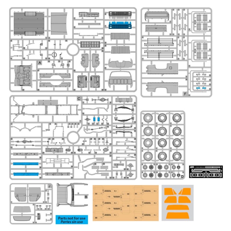  AK - Kit de modélisme : M1008 Troop Carrier