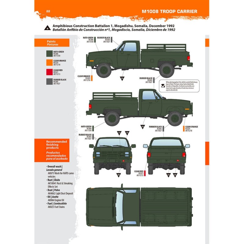  AK - Kit de modélisme : M1008 Troop Carrier