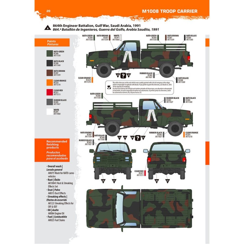  AK - Kit de modélisme : M1008 Troop Carrier