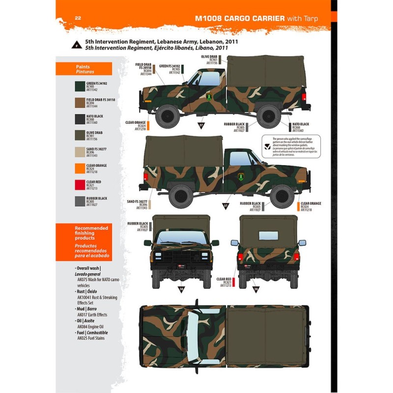  AK - Kit de modélisme : M1008 Troop Carrier With Tarp