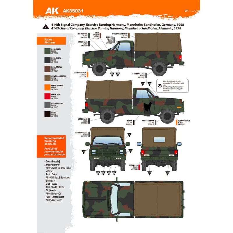  AK - Kit de modélisme : M1008 Troop Carrier With Tarp