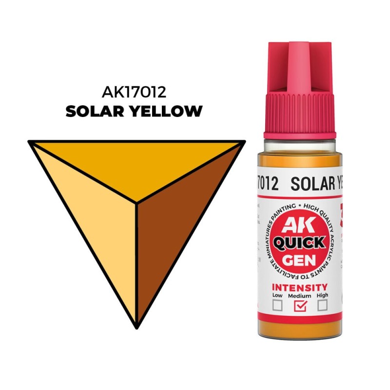 AK - Peinture Quick Gen : Solar Yellow - 18 ml