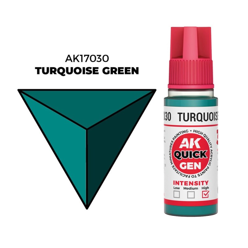 AK - Peinture Quick Gen : Turquoise Green - 18 ml