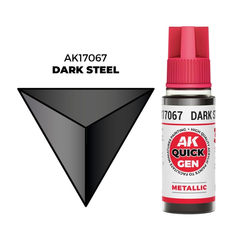 AK - Peinture Quick Gen : Dark Steal - 18 ml