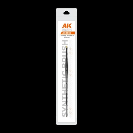AK - AK Synthetic Brush - Chipping Technique (Round)