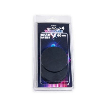 AK - Peinture 3gen : Round Bases 60 mm Ø x 4 units