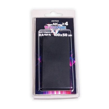 AK - Peinture 3gen : Rectangular Bases 100x50 mm x 4 units