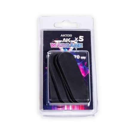 AK - Peinture 3gen : Motorbike Bases 25x70 mm x 5 units