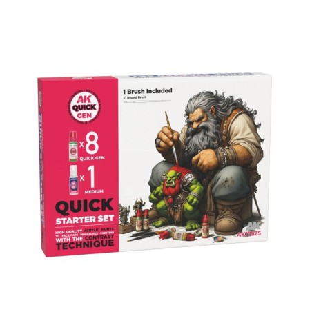 AK - Quick Starter (8 + 1 Medium + 1 Free Brush)