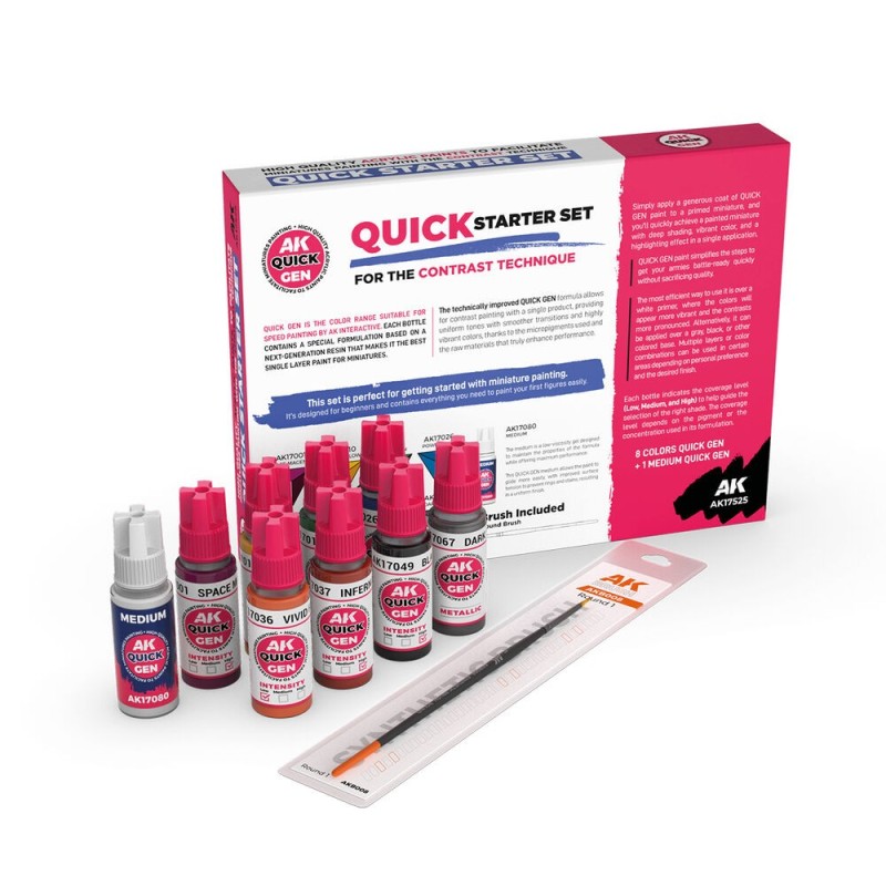  AK - Quick Starter (8 + 1 Medium + 1 Free Brush)