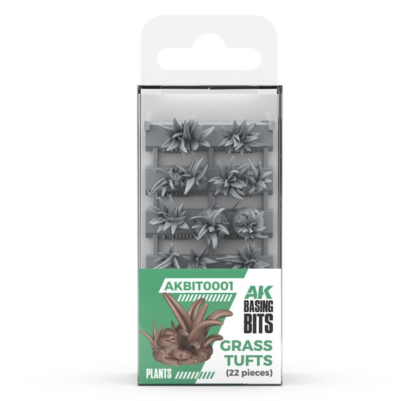 AK - Décor végétal : Grass Tufts - Basing Bits 22 Pieces