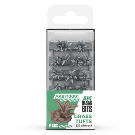 AK - Décor végétal : Grass Tufts - Basing Bits 22 Pieces
