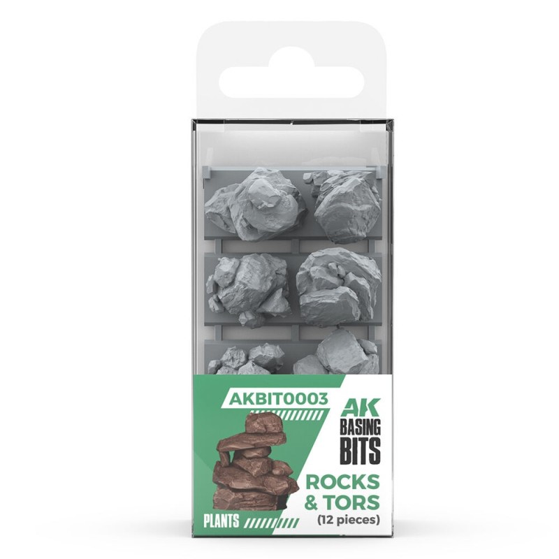 AK - Rocks & Tors - Basing Bits 12 Pieces