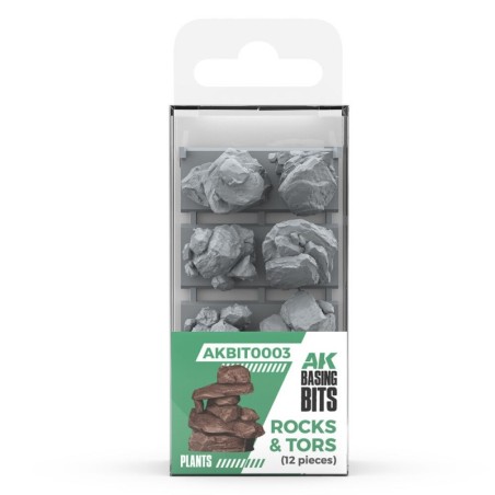 AK - Rocks & Tors - Basing Bits 12 Pieces