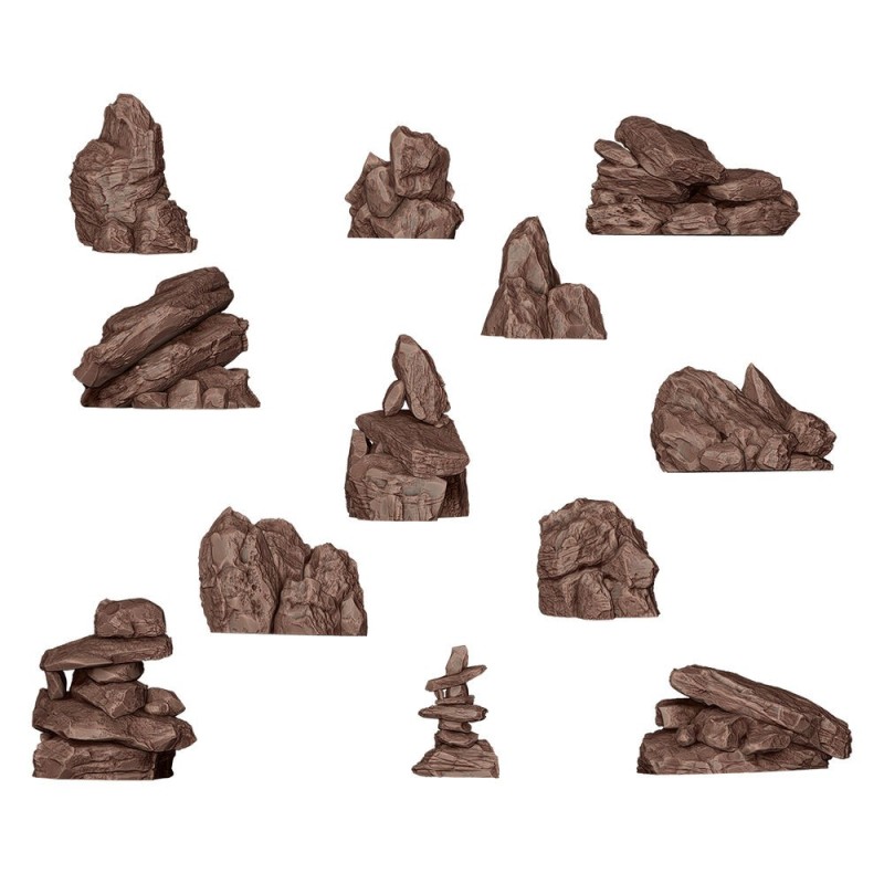  AK - Rocks & Tors - Basing Bits 12 Pieces