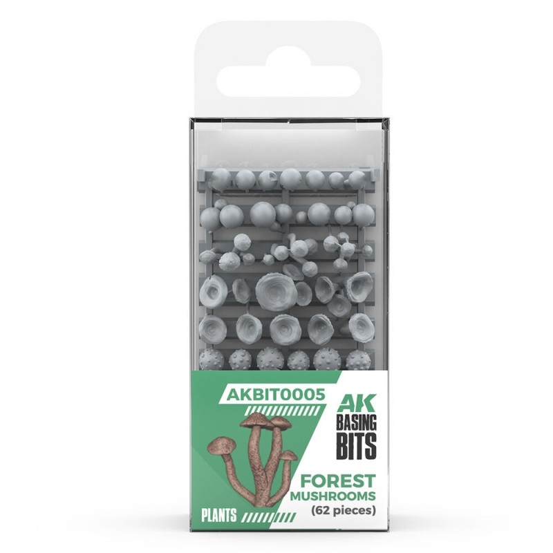 AK - Forest Mushrooms - Basing Bits 63 Pieces