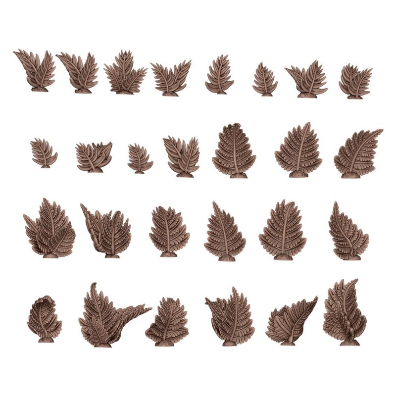  AK - Décor végétal : Fern - Basing Bits 25 pieces