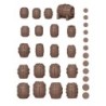  AK - Wood Barrels - Basing Bits 32 Pieces