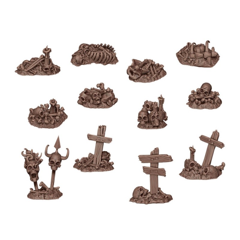  AK - Bones Remains - Basing Bits 12 Pieces