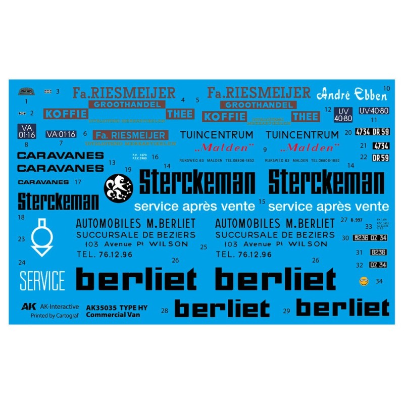  AK - Kit de modélisme : Type Hy Commercial Van