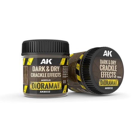 AK - Dark & Dry Crackle Effects - 100 ml (Acrylic)