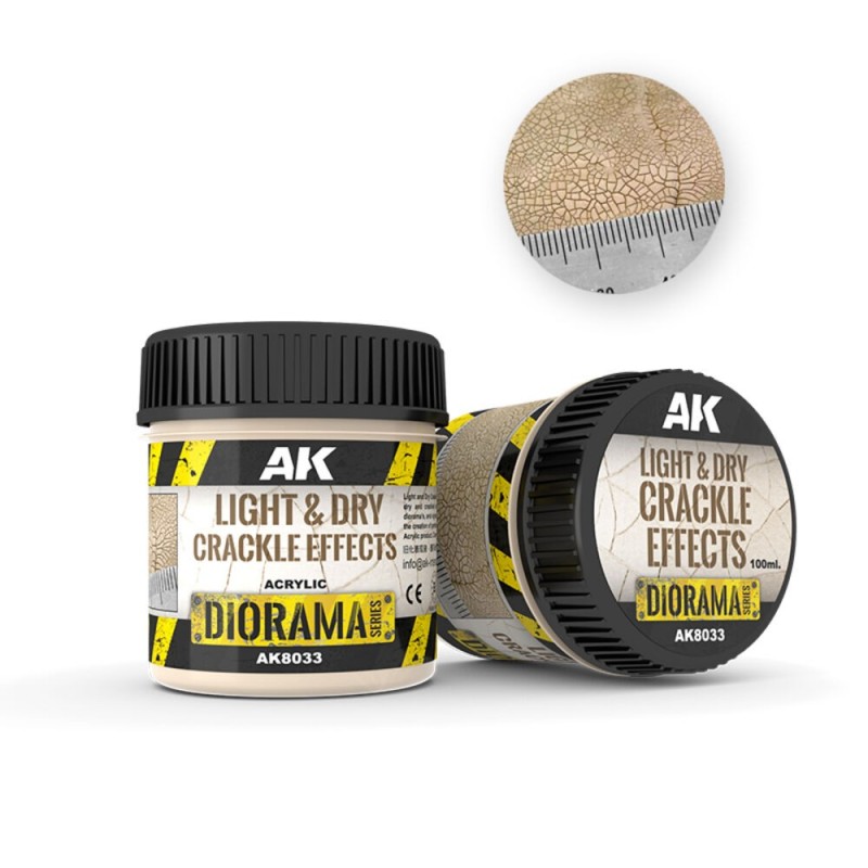 AK - Light & Dry Crackle Effects - 100 ml (Acrylic)
