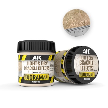 AK - Light & Dry Crackle Effects - 100 ml (Acrylic)