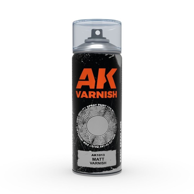 AK - Vernis en spray : Matt Varnish 400 ml (Includes 2 nozzles)