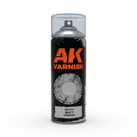 AK - Vernis en spray : Matt Varnish 400 ml (Includes 2 nozzles)