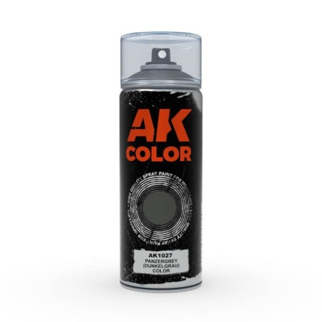 AK - Peinture en spray : Panzergrey (Dunkelgrau) color - 150 ml