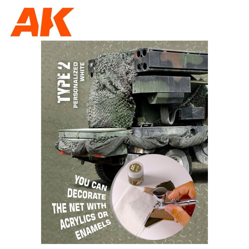 AK - Regular Camouflage Nettype 2 Personalized White