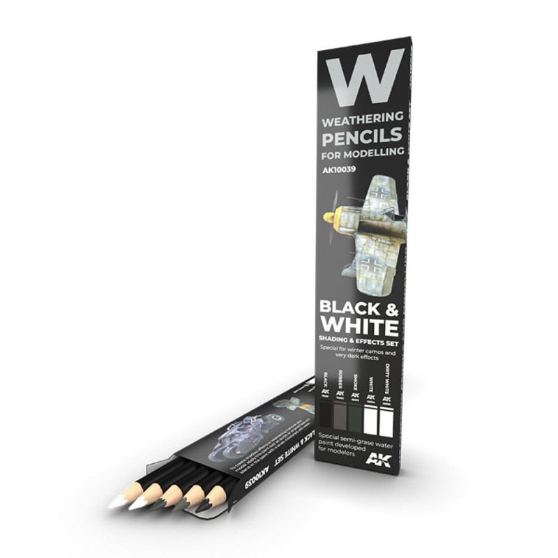 AK - Crayon aquarellable Weathering : Black And White