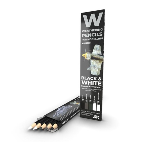 AK - Crayon aquarellable Weathering : Black And White
