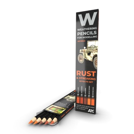 AK - Crayon aquarellable Weathering : Rust And Streaking