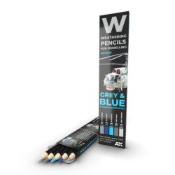 AK - Crayon aquarellable Weathering : Grey And Blue Camouflages