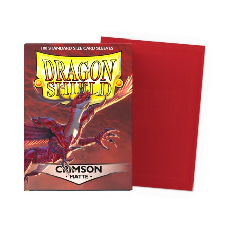 Dragon Shield - 100 Sleeves Standard Matte - Crimson