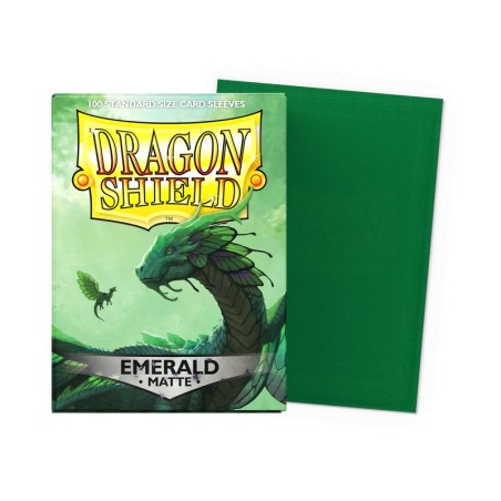Dragon Shield - 100 Sleeves Standard Matte - Emeraude