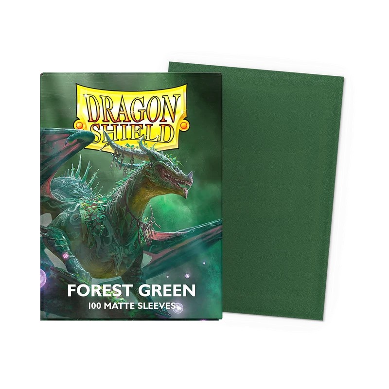 Dragon Shield - 100 Sleeves Standard Matte - Forest Green