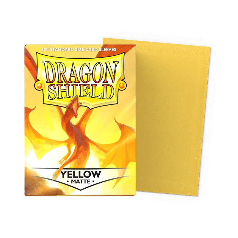 Dragon Shield - 100 Sleeves Standard Matte - Jaune