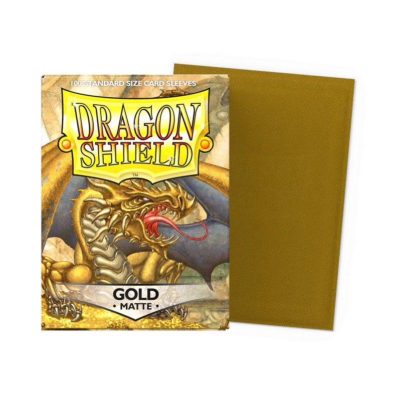 Dragon Shield - 100 Sleeves Standard Matte - Or