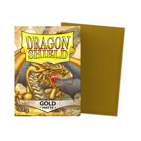 Dragon Shield - 100 Sleeves Standard Matte - Or