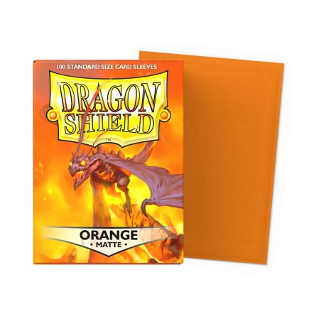 Dragon Shield - 100 Sleeves Standard Matte - Orange