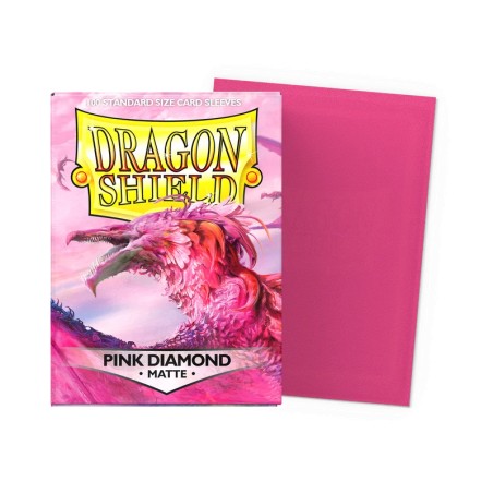 Dragon Shield - 100 Sleeves Standard Matte - Pink Diamond